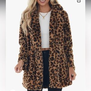 Thick cheetah fur coat